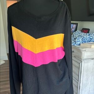 Marine Layer Black,Pink and Yellow Shirt.  Gently used